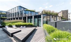 Poland Roof garden on office building